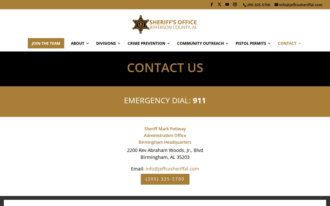 Jefferson County criminal records and jail contact directory