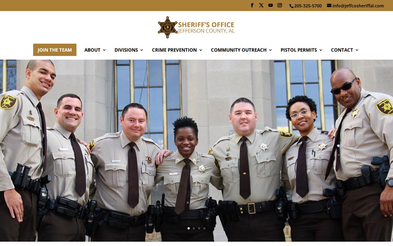Jefferson County criminal history links on the sheriff website